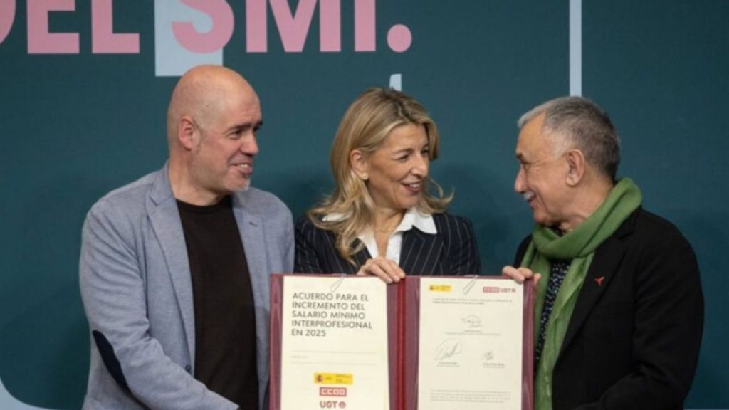 UGT y CC.OO. proponen subir el SMI a 1 273 euros en 2026, un incremento del 7,5% que busca ajustar el salario mínimo al sistema tributario español y generar debate económico.