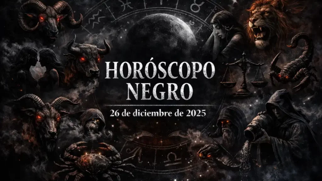 Horóscopo Negro de hoy, viernes 26 de diciembre de 2025