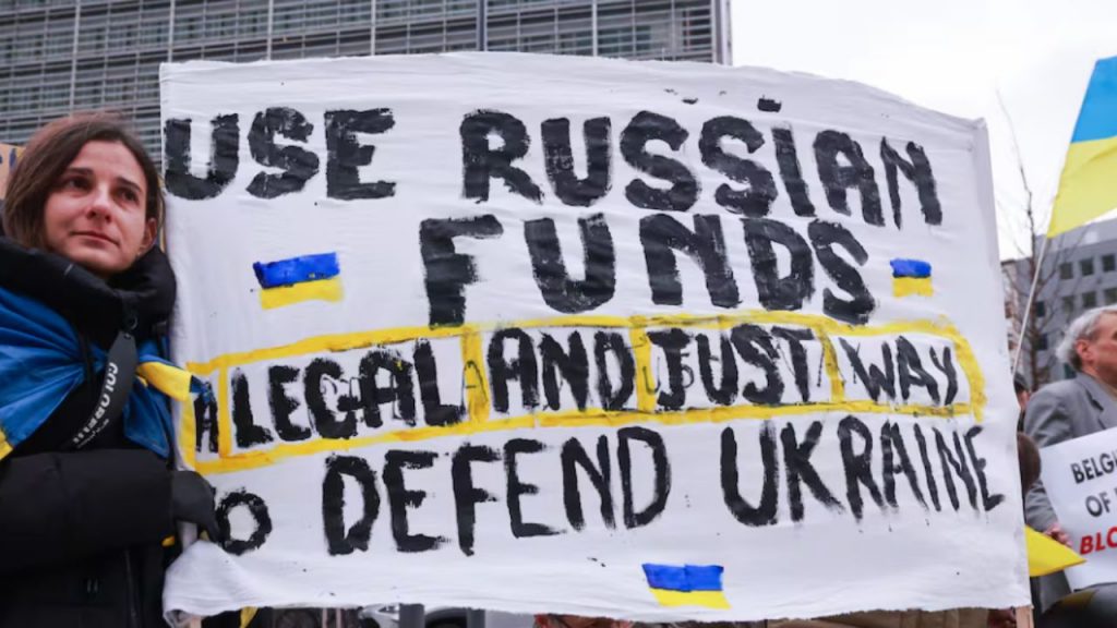 Líderes de la UE debaten usar activos rusos congelados para financiar a Ucrania, entre tensiones legales y políticas con Moscú y división interna.