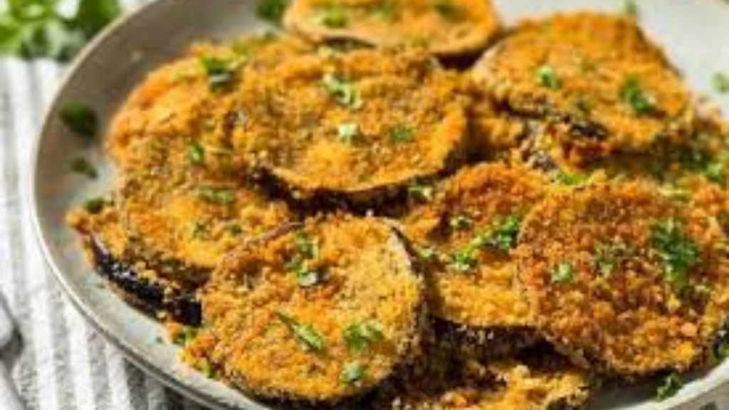Berenjena en Rodajas Crujiente en Air Fryer – Italia