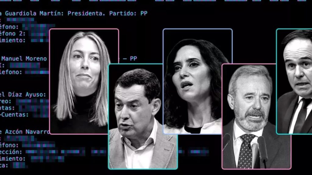 Un ciberataque expone datos sensibles de 15 presidentes autonómicos, incluidos Ayuso, Moreno y Pradales, revelando fallos graves en la ciberseguridad institucional en España.